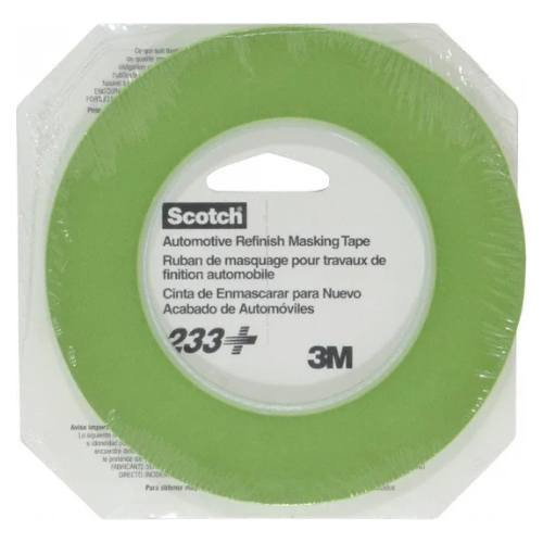 3M 26344 0.25" (6 mm) Green Automotive Masking Tape Roll - VirtuColor Supply