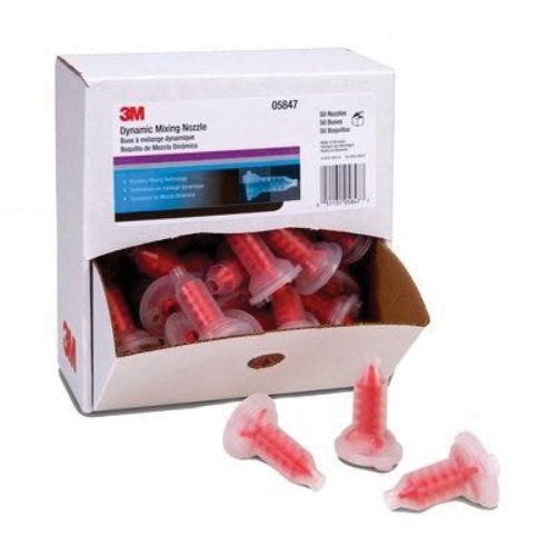 3M 5847 Red Mixing Nozzle for DMS, 50 per Box - VirtuColor Supply