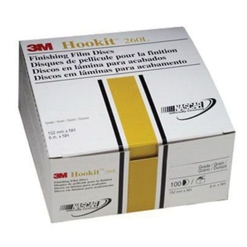 3M™ 600 Grit 6 in Finishing Film Disc, White Aluminum Oxide, Box of 100 - VirtuColor Supply