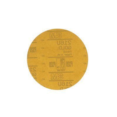 3M™ Hookit 6 in Gold Abrasive Disc 00975, 320 Grit, Box of 100 - VirtuColor Supply