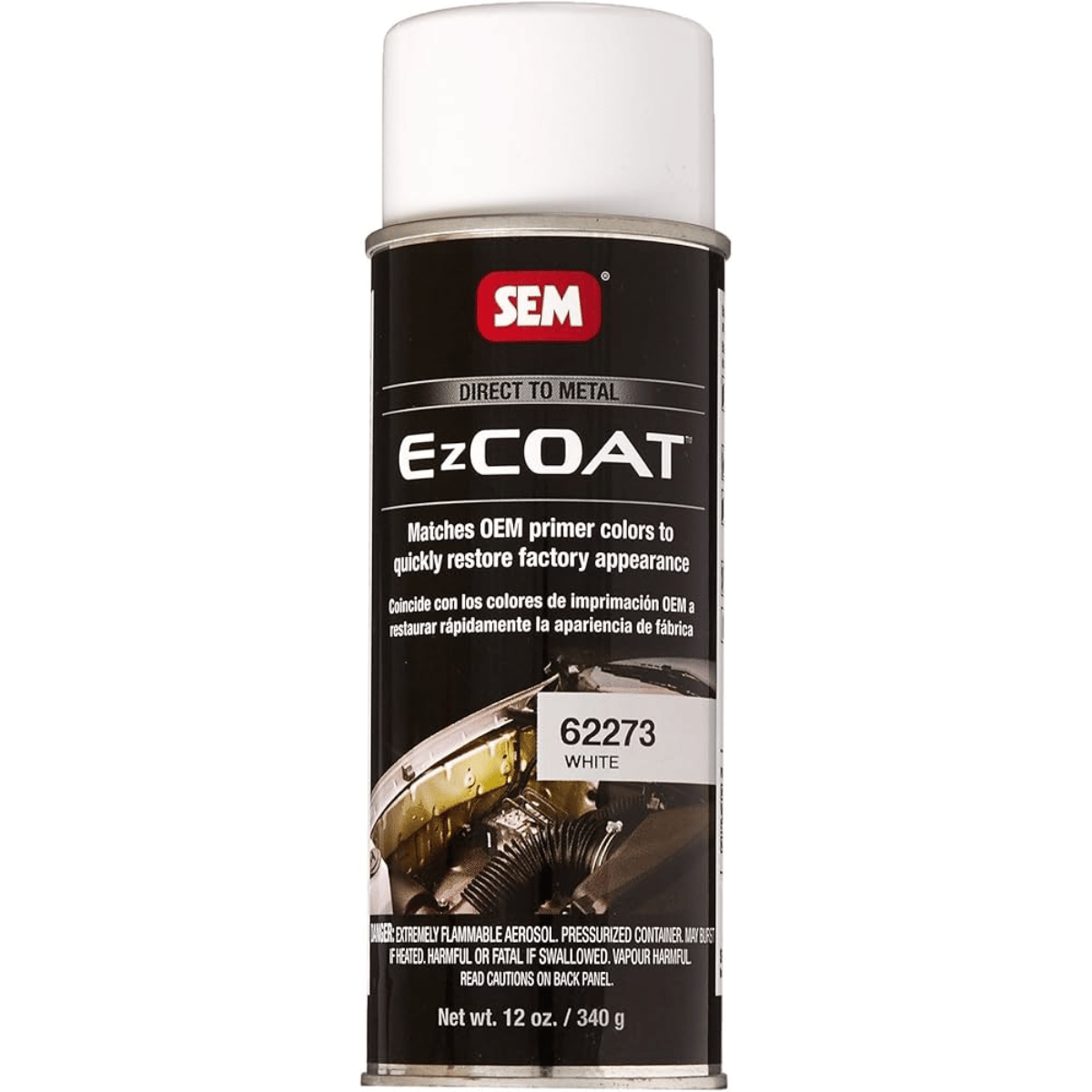 SEM EZ Coat 62273 Direct-To-Metal White E-Coat, 16 oz