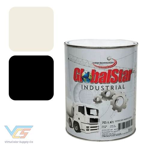 Classic RAL Black/White Fast Air Dry Alkyd Industrial Paint, Gloss - VirtuColor Supply