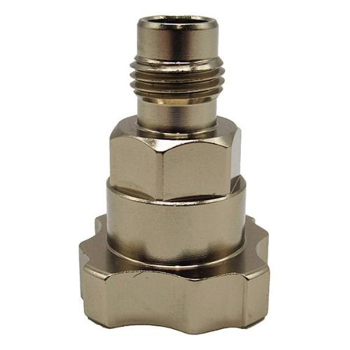 CTW CSA - 4 Stainless Steel Paint Cup Adapter for Iwata Sprayers - VirtuColor Supply