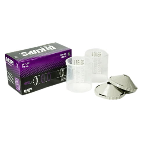 DevilBiss DeKups DPV - 606 24 oz Hard Cup and Lid Holder, 2 pc - VirtuColor Supply