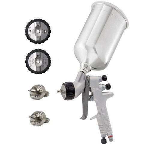 DevilBiss GPG 905027 Gravity Feed Spray Gun with Al Cup and Nozzles - VirtuColor Supply