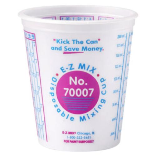 E-Z Mix® 70007 1/2 Pt Disposable Mixing Cup, Box of 100 - VirtuColor Supply