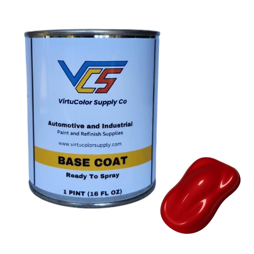 Ford E4 Vermillion Red Low VOC Basecoat Paint - VirtuColor Supply