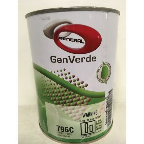 GenVerde 796C Metalic Fine Bright Basecoat Toner | 1 Liter - VirtuColor Supply