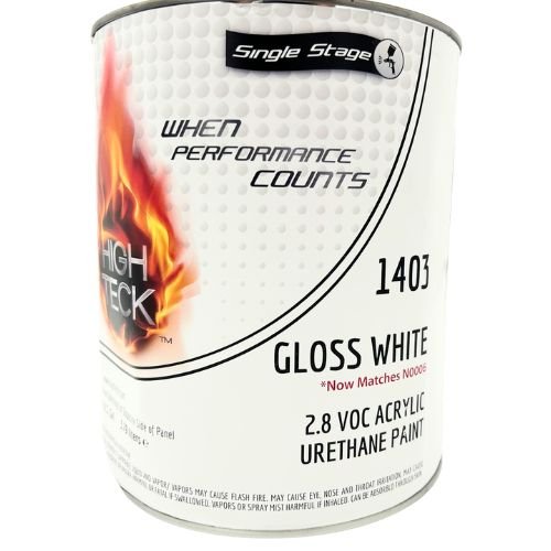 High Teck 1403 4:1 Gloss White Single Stage Paint, Gallon - VirtuColor Supply