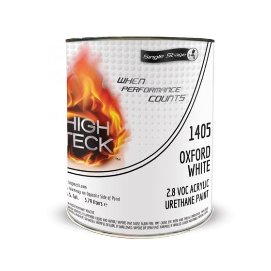 High Teck 1405 Oxford White Single Stage Paint, 1 Gallon - VirtuColor Supply