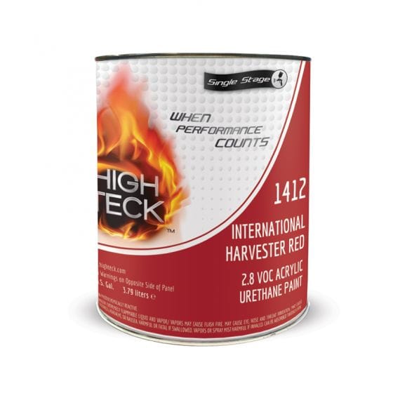 High Teck 1412 International Harvester Red Single Stage Paint, 1 Gallon - VirtuColor Supply