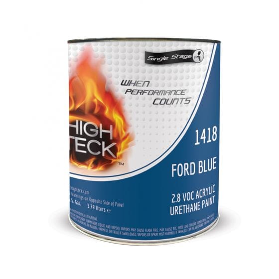 High Teck 1418 Ford Blue Single Stage Paint, 1 Gallon - VirtuColor Supply