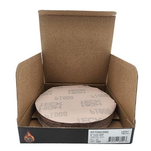 High Teck 6 Inch Super Fine Grit Flexible Grip Sanding Disc | 25 pk - VirtuColor Supply