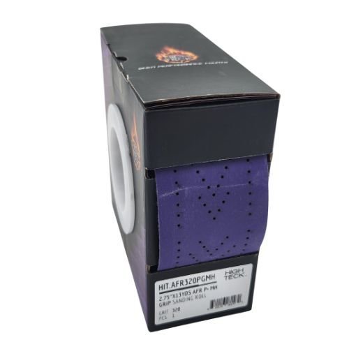 High Teck Grip Multi - Hole Purple Ceramic Sanding Roll | 2.75"x39' - VirtuColor Supply