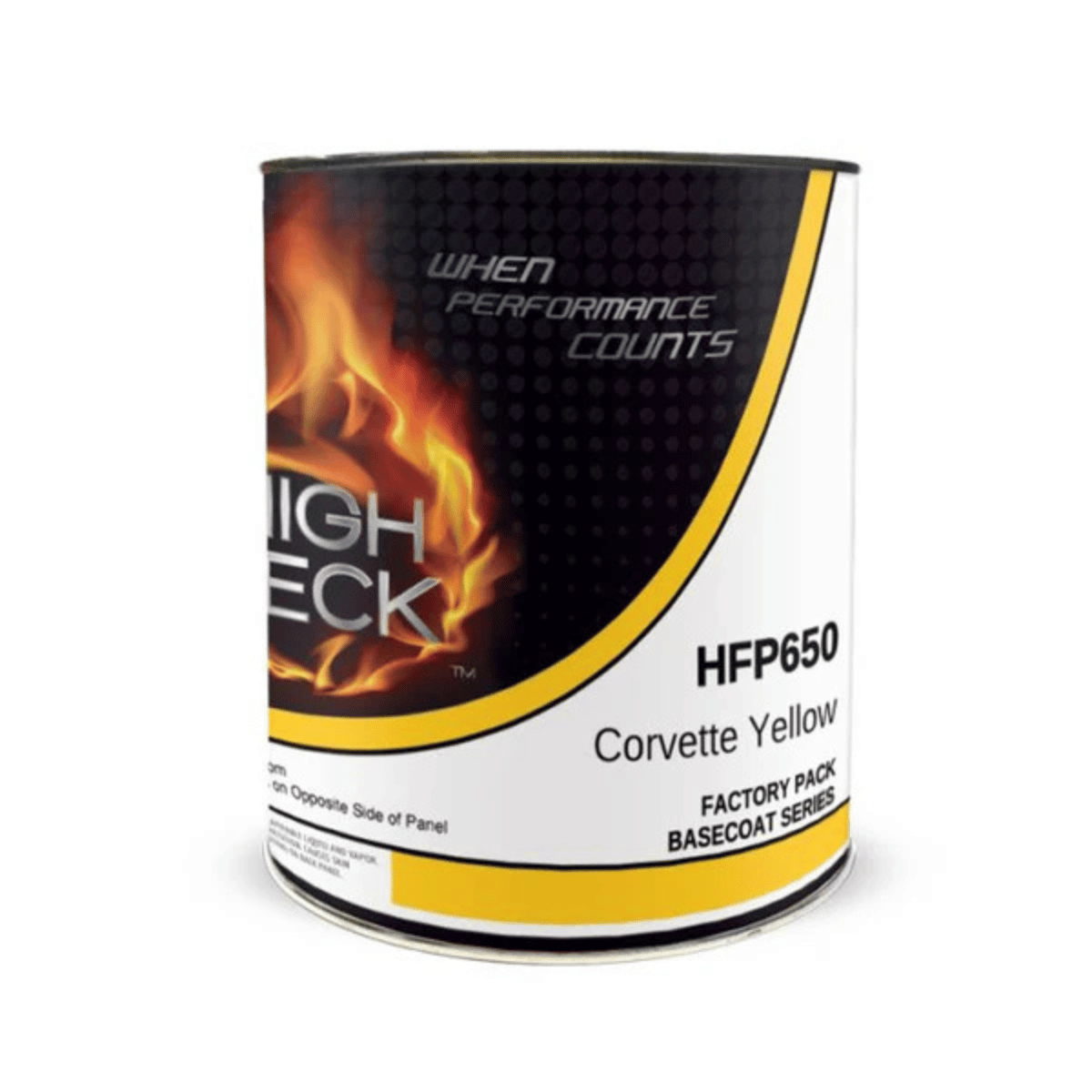High Teck HFP650 Corvette Yellow GM Code 52 Basecoat Paint, Gallon, - VirtuColor Supply