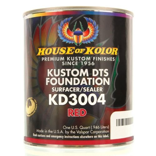 HOUSE OF KOLOR KD3004 Red DTS Primer Surfacer/Sealer, Qt - VirtuColor Supply