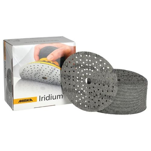 Mirka Iridium 80 Grit 6 in Grip - On Sanding Disc, Box of 50 - VirtuColor Supply