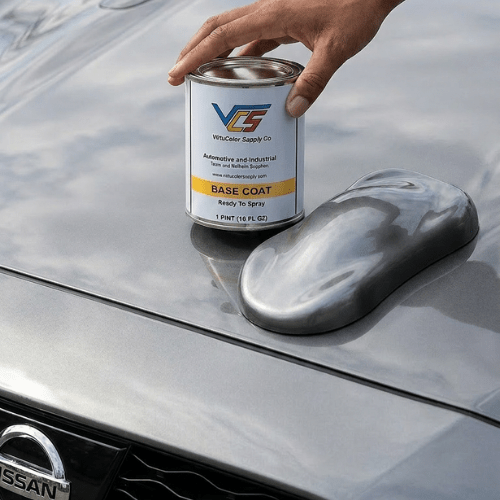 Nissan K23 Brilliant Silver Metallic Low VOC Basecoat Paint - VirtuColor Supply