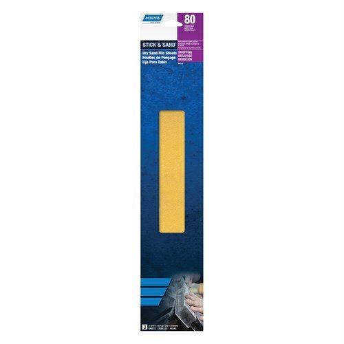 Norton H290 2.75" x 16.5" Gold PSA File Sheet | 3pk - VirtuColor Supply