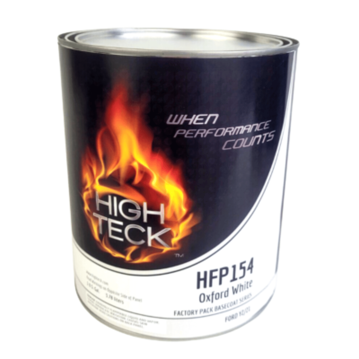 Oxford White Ford YZ/Z1 Basecoat Paint, Gallon, High Teck HFP154 - VirtuColor Supply