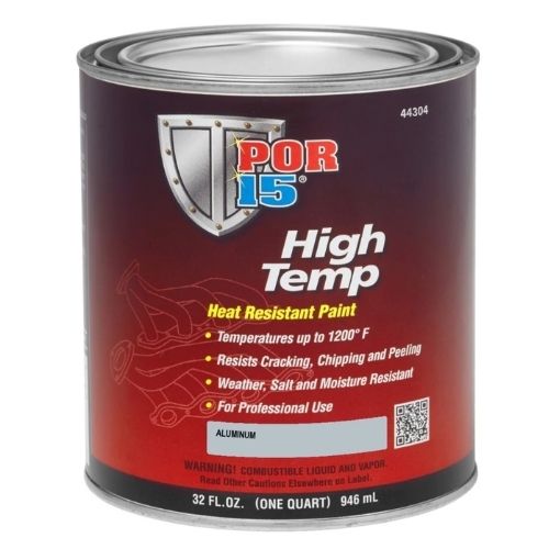 POR - 15® 44304 Quart Aluminum High Temperature Paint - VirtuColor Supply