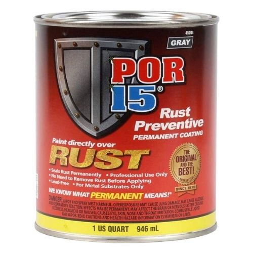 POR - 15® 45204 Quart Gray Rust Preventive Coating - VirtuColor Supply