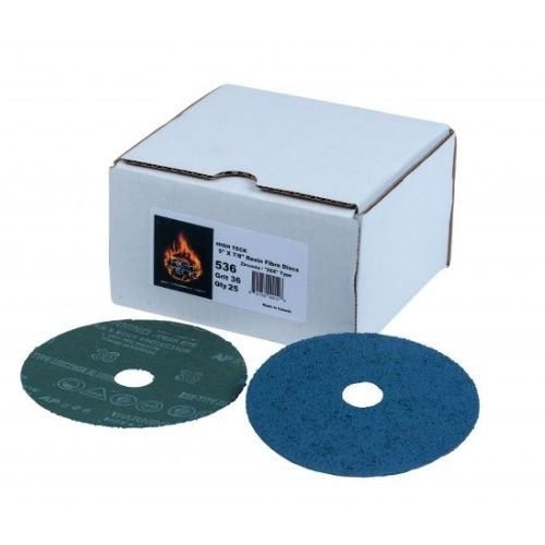 Premium 5" 36 Grit Zirconia Sanding Disc, 25 pk, High Teck - VirtuColor Supply