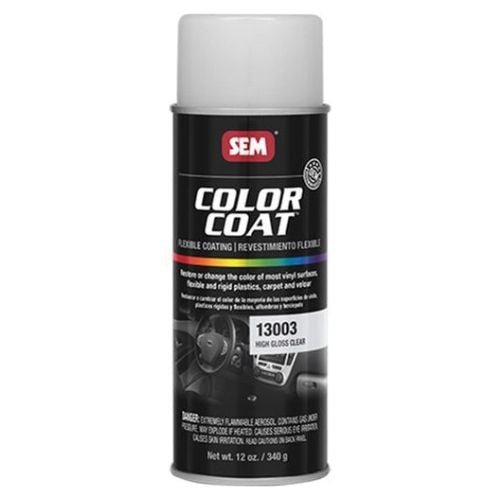SEM 13003 Color Coat High Gloss Clear, 16 oz | Aerosol | Auto Interior Paint - VirtuColor Supply