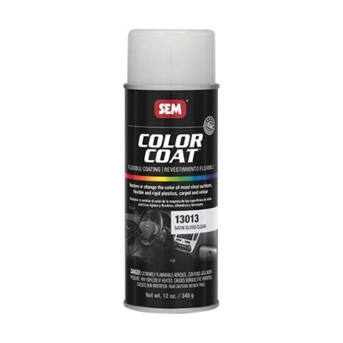SEM 13013 Color Coat Satin Gloss Clear, 16 oz | Aerosol | Auto Interior Paint - VirtuColor Supply