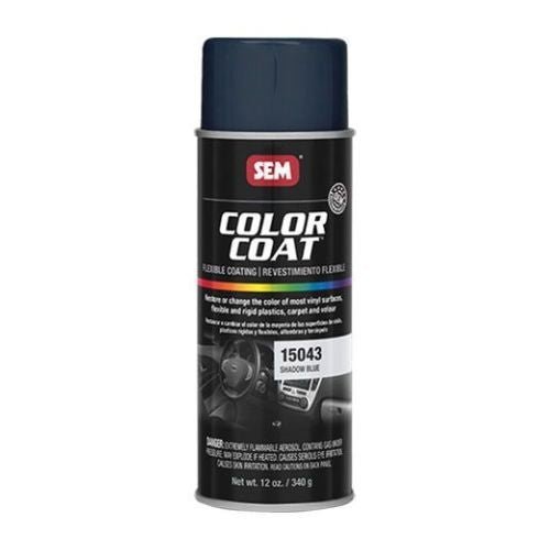 SEM 15043 Color Coat Shadow Blue, 16 oz | Aerosol | Auto Interior Paint - VirtuColor Supply