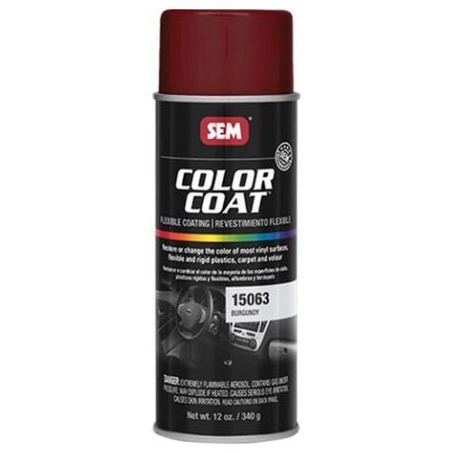 SEM 15063 Color Coat Burgundy, 16 oz | Aerosol | Auto Interior Paint - VirtuColor Supply