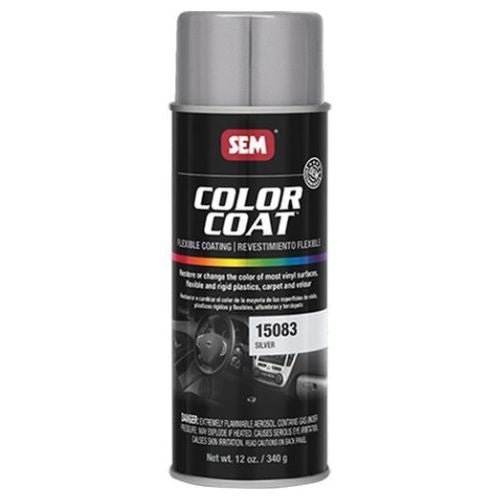 SEM 15083 Color Coat Silver, 16 oz | Aerosol | Auto Interior Paint - VirtuColor Supply