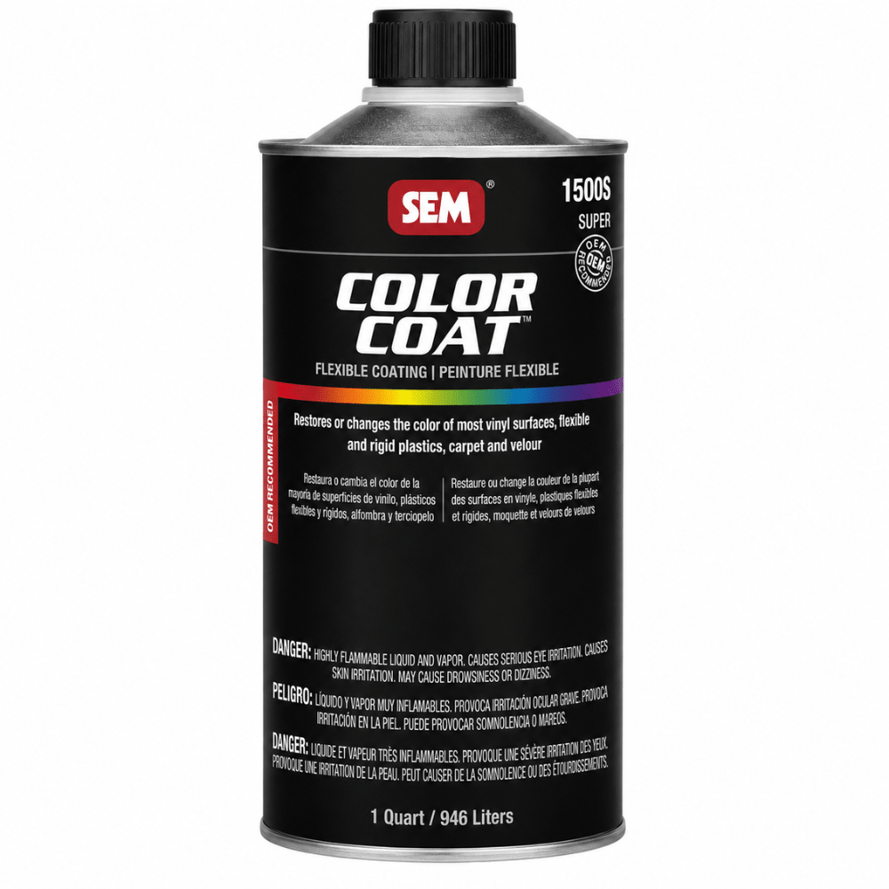 SEM 15086 Color Coat Silver, 1 Quart | Auto Interior Paint - VirtuColor Supply