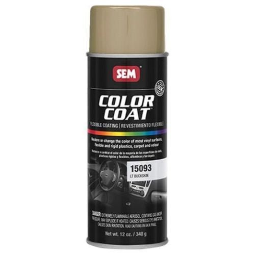 SEM 15093 Color Coat Lt Buckskin, 16 oz | Aerosol | Auto Interior Paint - VirtuColor Supply