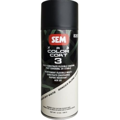 SEM 82073 Color Coat 3 Ranger Off White, 16 oz | Aerosol | Auto Interior Paint - VirtuColor Supply