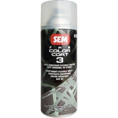 SEM 83003 Color Coat 3 High Gloss Clear, 16 oz | Aerosol | Auto Interior Paint - VirtuColor Supply