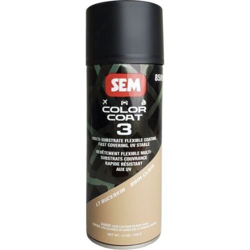 SEM 85093 Color Coat 3 Lt Buckskin, 16 oz | Aerosol | Auto Interior Paint - VirtuColor Supply