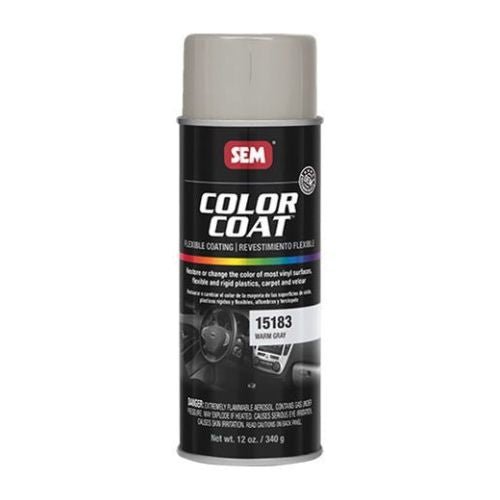 SEM Color Coat 15183 Warm Gray Auto Interior Paint, 16 oz Aerosol - 15183 - Eagle National Supply