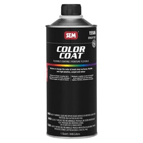 SEM Color Coat™ 15586 Bright Red Auto Interior Paint, 1 qt Can - 15586 - Eagle National Supply