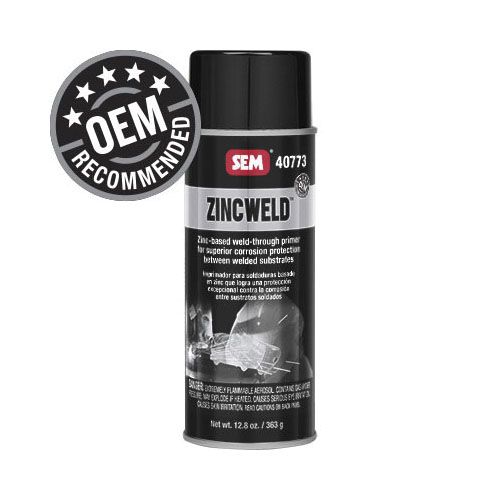 SEM® Zincweld 40773 Silver Weld - Through Primer, 13 oz Aerosol - VirtuColor Supply