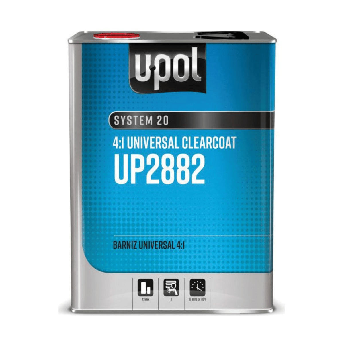 U - POL® SYSTEM 20 UP2882 Universal Clear Coat, 1 gal, 4:1 Mixing - VirtuColor Supply