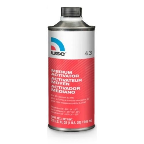 USC 43 Medium Activator for 40 - 1 Glamour Urethane Clearcoat, Qt - VirtuColor Supply