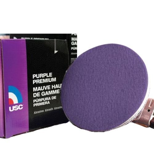USC Purple Premium 40 Grit 6 in PSA Sanding Disc #991303, 50 pc - VirtuColor Supply