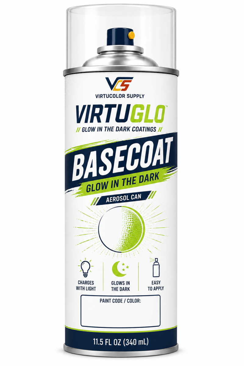 VirtuGlo Signal Green Basecoat Glow In The Dark Paint - VirtuColor Supply