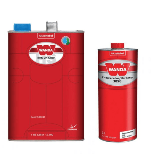 Wanda 8100 Urethane Clearcoat Kit with 3090 Normal Hardener - VirtuColor Supply