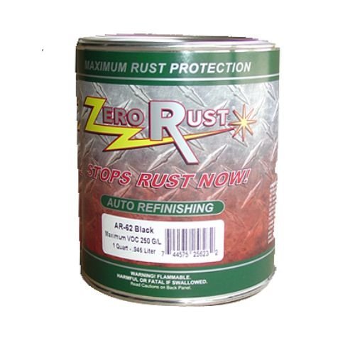 Zero Rust AR - 62 Black Rust and Corrosion Control Paint, 1 quart Can - VirtuColor Supply