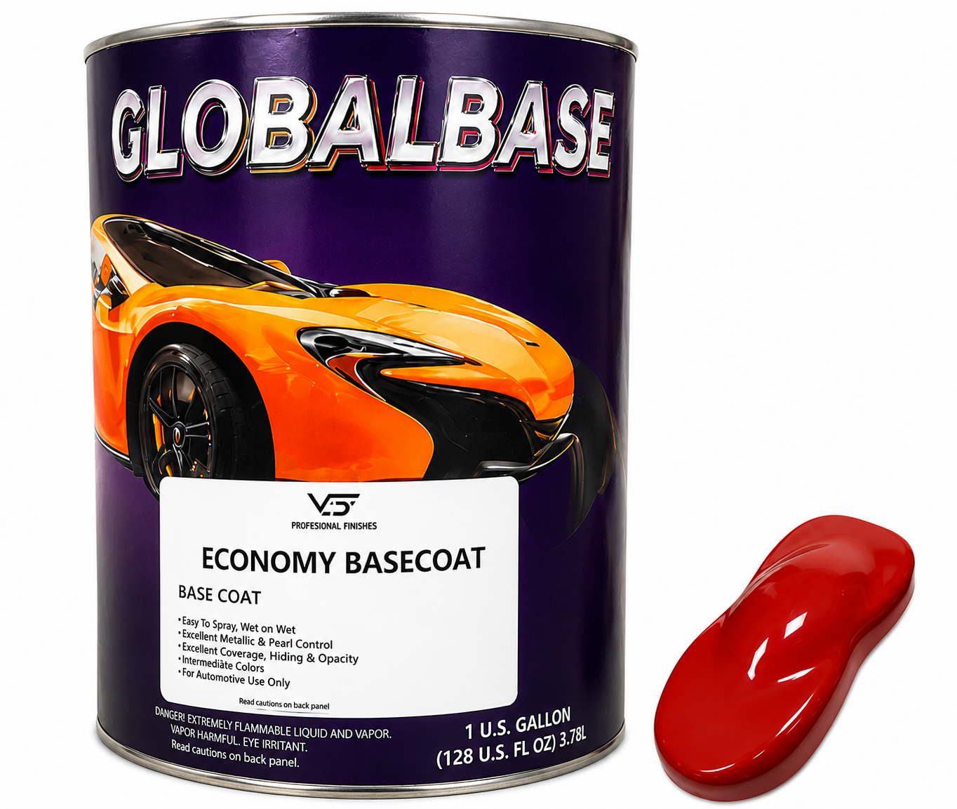 GM 9075 Corvette Red Economy Automotive Paint, Gallon