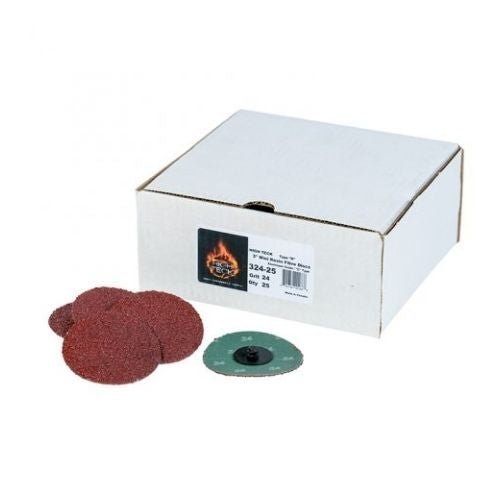 3 Inch 24 Grit Quick Change Sanding Discs, 25 pcs, High Teck - VirtuColor Supply