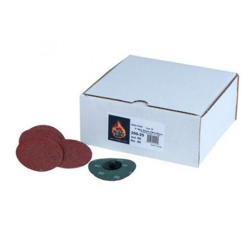 3 Inch 50 Grit Quick Change Sanding Discs, 25 pcs, High Teck - VirtuColor Supply