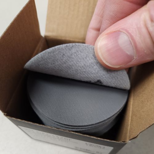 3 Inch 80 Grit Gray Film Velcro Sanding Disc, 50 pk, High Teck* - VirtuColor Supply